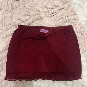 Edikted mesh mini skirt